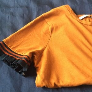 Zara ruffle sleeve top